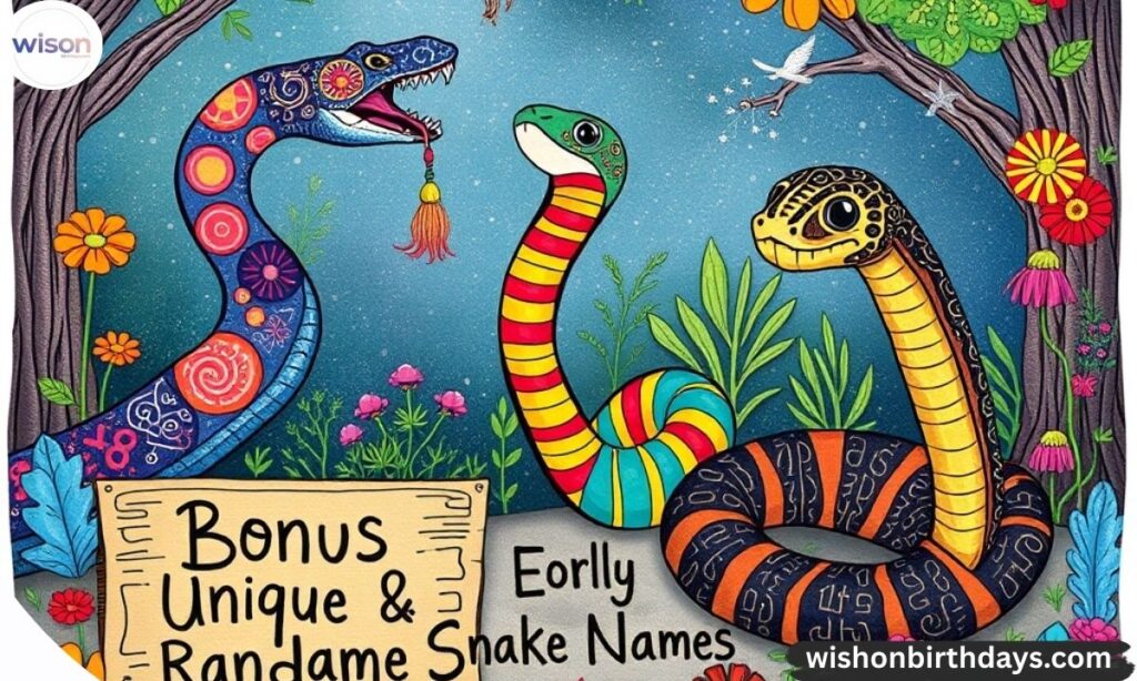 Bonus Unique & Random Snake Names